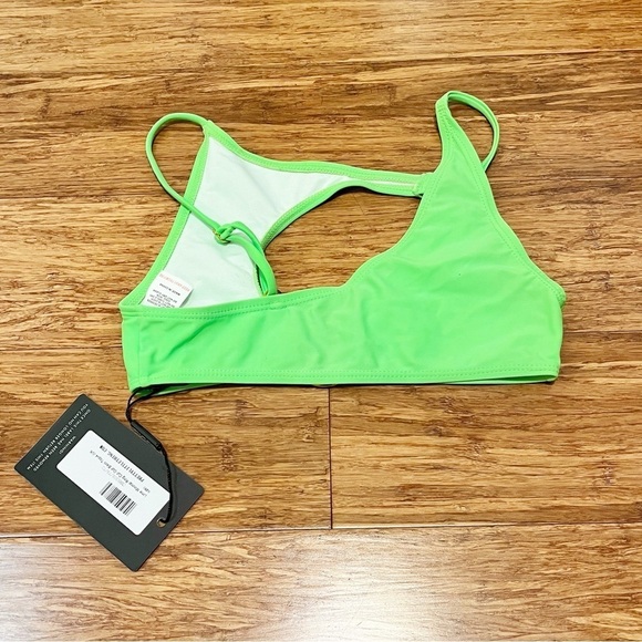 NWT! Pretty Little Thing Lime Green Ring Cut Out Bikini Top & Bottom. Size 0 - Picture 5 of 12